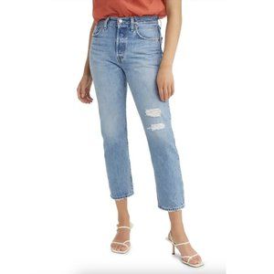 Levi's 501 Distressed Crop Jeans (Luxor Reconstruction)